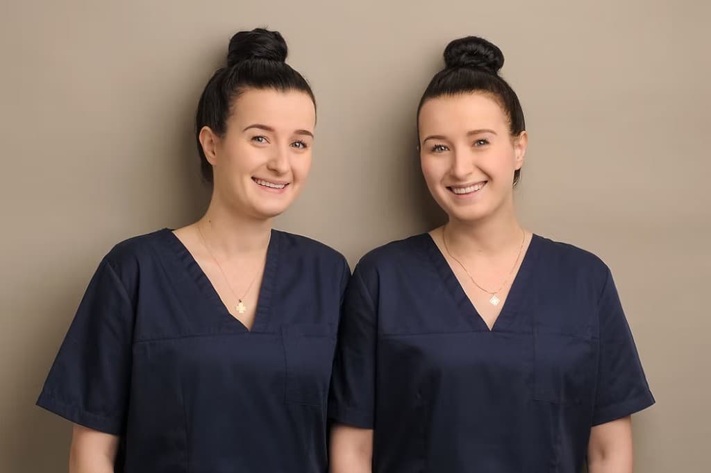 Antigona und Dafina Muharemi, Dentalhygienikerinnen der Praxis Beauty and Dental · M · in Dübendorf